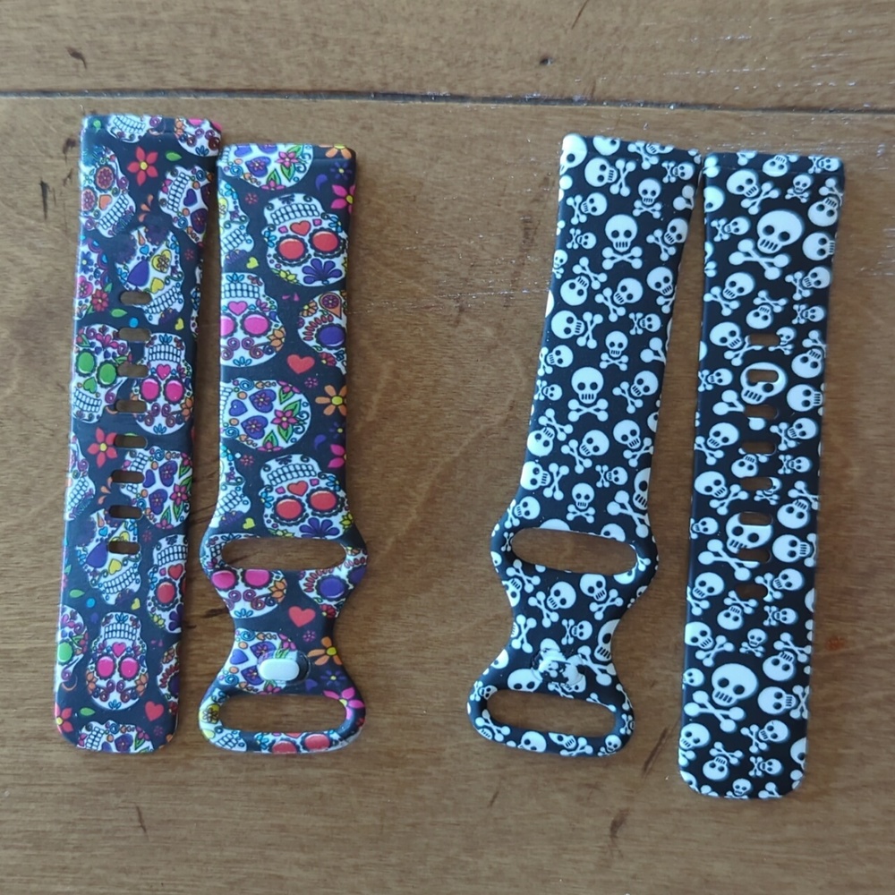 Fitbit Versa 3 & 4 Skull Theme Bands